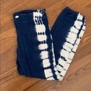 Blue and white tie dye Monrow pants